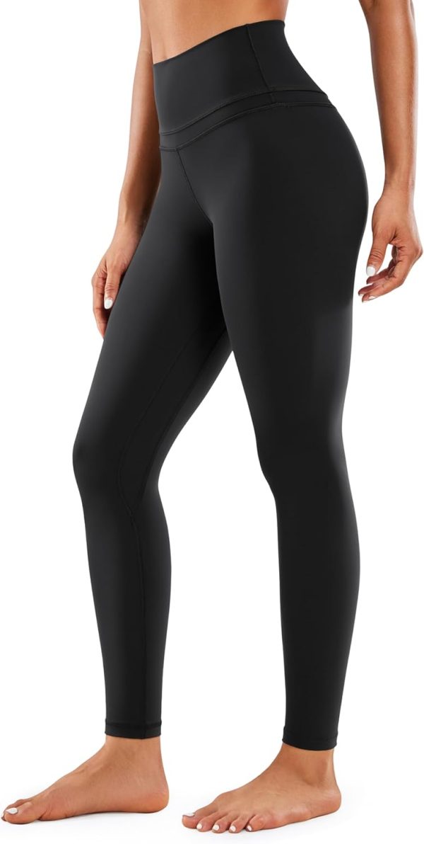 Workout Leggings 28 Inches - High Waisted Full-Length Yoga Pants