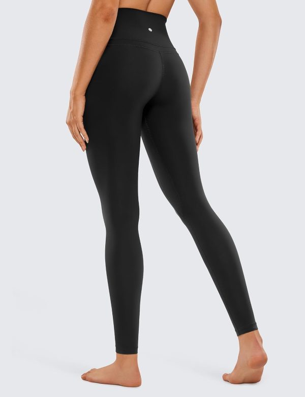 Workout Leggings 28 Inches - High Waisted Full-Length Yoga Pants - Image 2